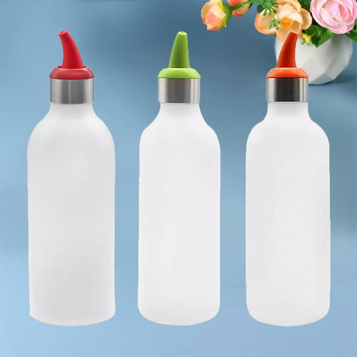 3 Botellas Dispensadoras De Condimentos Para Salsa Cocina