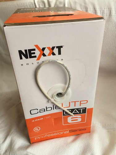 Cable Utp Cat6 Gris Nexxt Profesional