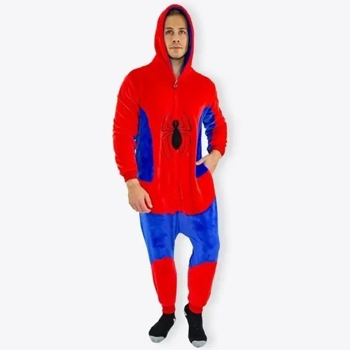 Pijama Macacão Kigurumi Marvel Homem Aranha M Adulto 