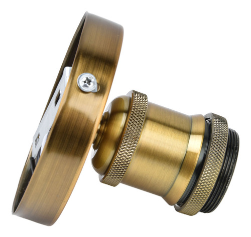 Lámpara De Techo Vintage Color Dorado Con Casquillo E26 .