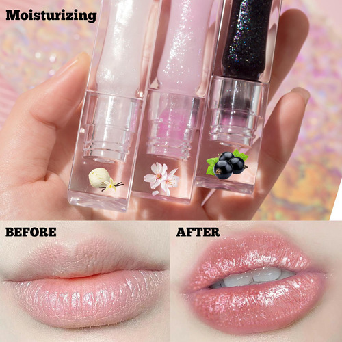 Brillo Labial Perlado Que Cambia De Color