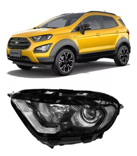Farol Ford Ecosport Storn 18/21 Com Xenon Led Arteb Genuino