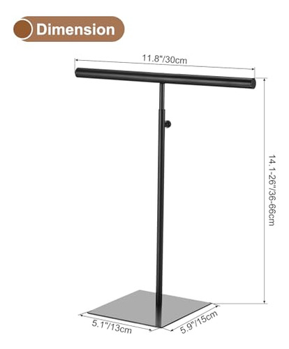Soporte Ajustable Para Collares Organizador De Joyas Con B