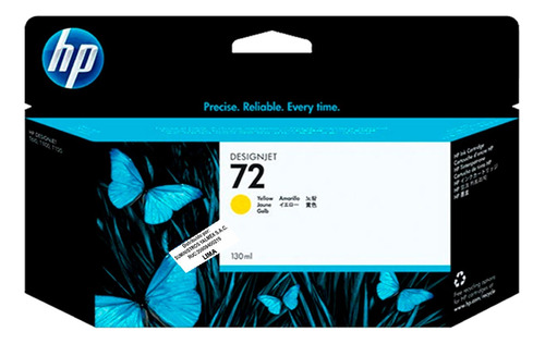 Tinta Hp 72 130ml Yellow T610/ T1100