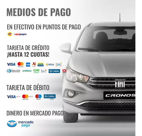 Puerta Trasera Izquierda Mobi Original Fiat