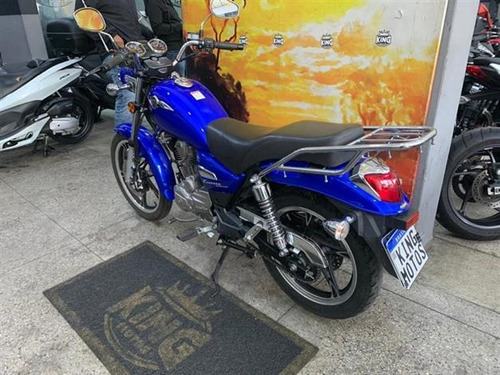 Imagem 3 de 8 de Haojue Chopper Road 150 - Azul- 2020- King Motos