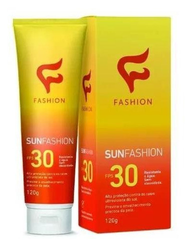 Protetor Solar A Prova D'agua Fps 30 - Sun Fashion 120g