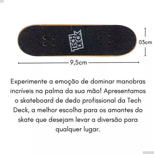 Skate De Dedo Profissional Tech Deck + Adesivos