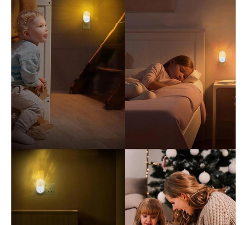 Lámpara De Pared Con Luz Nocturna Y Sensor De Luz Enchufable