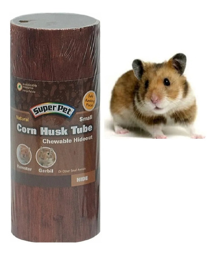 Tubo Masticables Choclo Hamster Roedor Jerbos Refugio Small