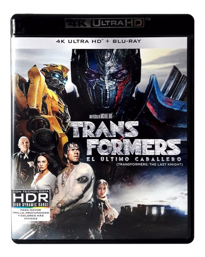 Transformers El Ultimo Caballero 4k Ultra Hd + Blu-ray