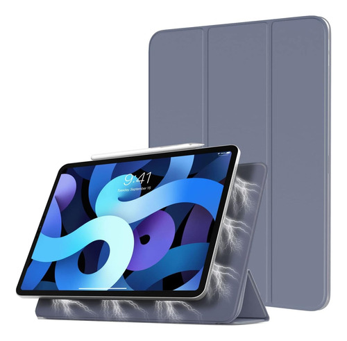 Smart Folio Para iPad Air 4 A2316 A2072 Case Imantado Lavand