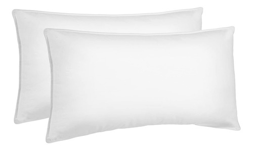 Combo X 2 Almohadas Blanco Paris Fibra Poliéster Mullida