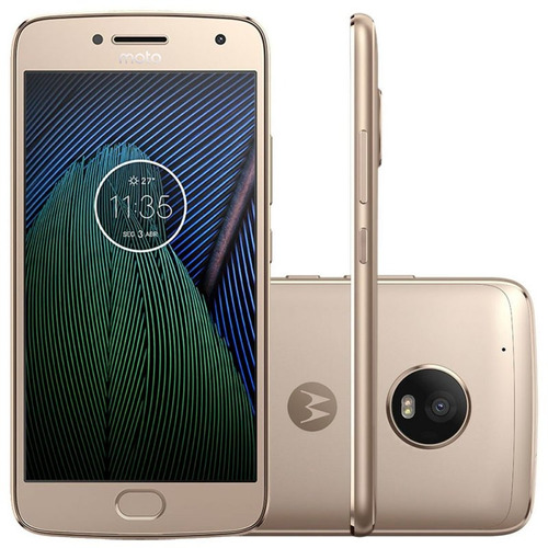 Smartphone Motorola Moto G5 Plus Ouro 5,2  Tv Digital Camer