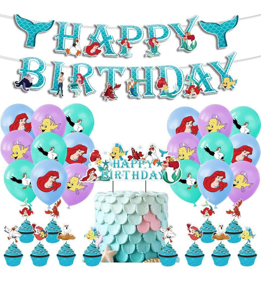 con Purpurina diseño de Sirena Surenhap Cajas de Confeti Fiesta de cumpleaños para niños 