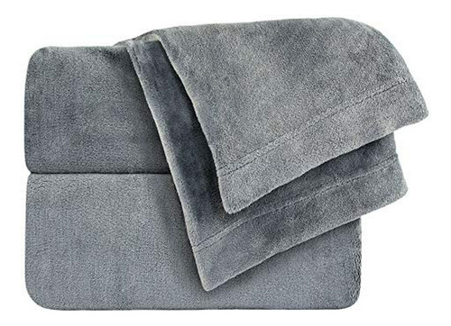 Acogedora Hoja Fleece Comfort Collection Set De Terciopelo, 