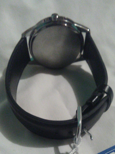 Reloj Casio Modelo Mtp-v005 Piel Negro Cara Negra Arabigos