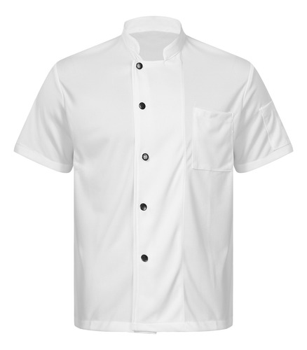 Camiseta De Chef De Malla Transpirable Para Hombre, Uniforme