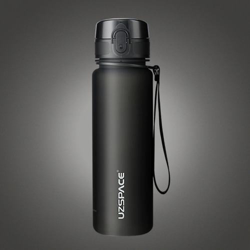 Botella Deportiva Uzspace 3026 - 500ml - Black Color Negro