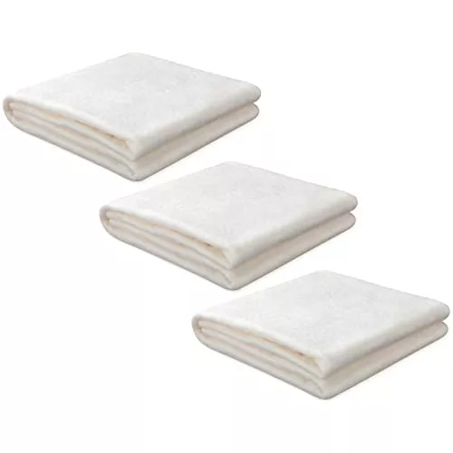 3 Pcs Natural Cotton Quilt Batting Heat Resistant Batting Warm White Cotton  Batting Lightweight Batting for Potholders Quilting Fabric Sewing Crafts