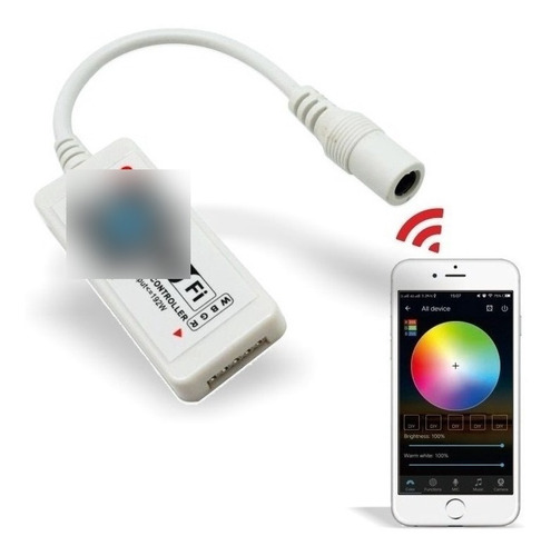 Controlador Para Cinta Rgb Multicolor 12v Wifi App Telefono