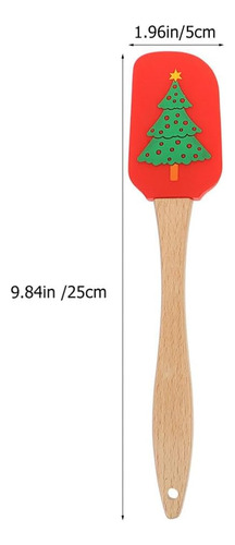 Juego 5 Espátulas Navideñas - Utensilios Cocina De Navidad