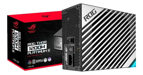 Fonte Asus 1200w Rog-thor-1200p2-gaming Pn# 90ye00l0-b0ba00 Cor Preto 110v/220v