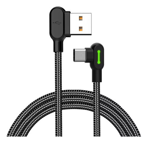 Cable Usb Tipo C Largo 0,5 Mts Ca-5280 Mcdodo Negro Negro