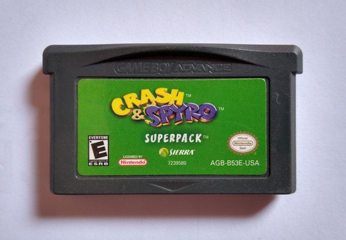 Crash & Spyro Superpack Purple & Orange Gameboy Advance Gba  (Reacondicionado)