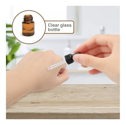 100 Botellas De Aceite Esencial Ámbar De 1 Ml 2021