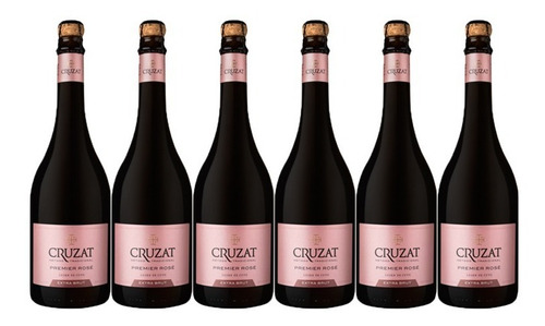 Imagen 1 de 4 de Champagne Cruzat Premier Rose X750cc Caja X6 + Regalo