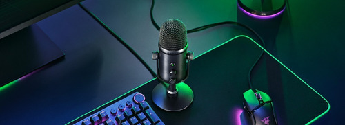Imagen 4 de 5 de Micrófono Razer Seiren V2 Pro Usb Profesional Mic Dinámico