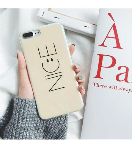 Funda Platinado Para iPhone Nice Laser Tornasol Hombre Mujer