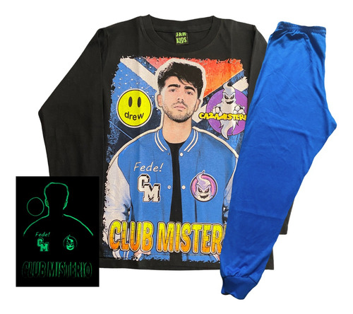 Pijama Club Misterio Fede Vigevani Glow Brilla