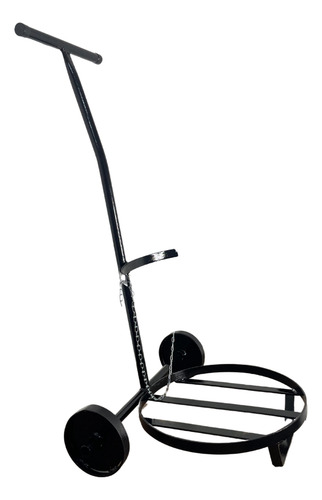 Carrinho Para Transporte De Tarro Latão De Leite Preto