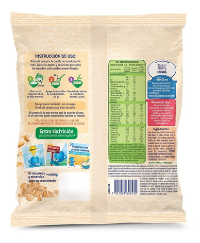 Cereal Nestum Avena Etapa 1 90 Gr