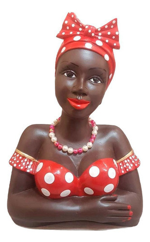 Boneca Namoradeira Grande Com Laço No Cabelo - Vermelha