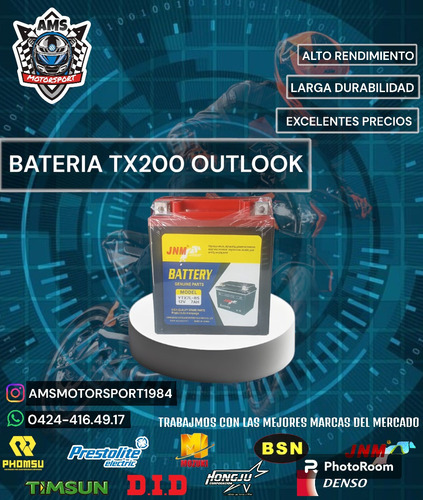 Bateria Tx200 Outlook 