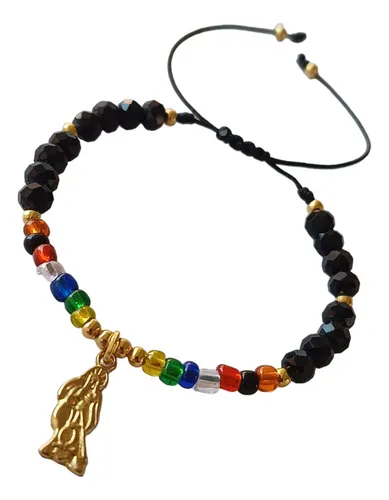 comprar Pulsera Santa Muerte 7 Potencias Protección Buena Suerte 