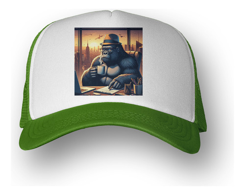 Gorra  Gorila Con Sombrero Y Anteojos Oficina