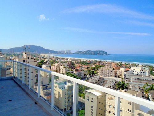 Imagem 6 de 13 de Cobertura Residencial À Venda, Enseada, Guarujá. - Co0374