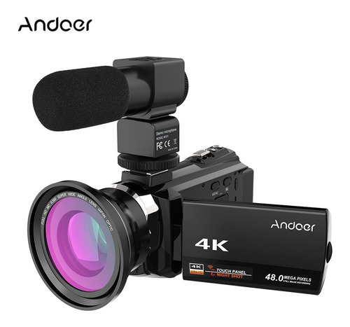 Videocámara Digital Andoer 4k 1080p 48mp Wifi