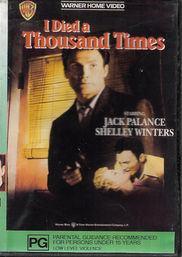 Dvd - I Died A Thousand Times- Jack Palance Shelley Winters
