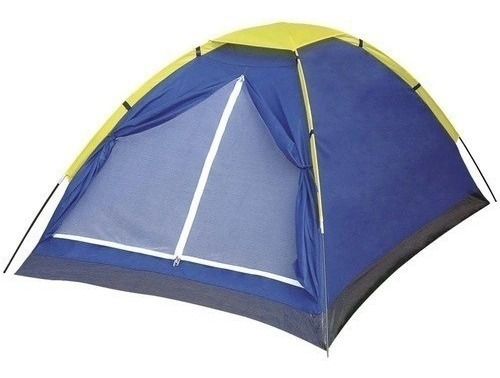 Barraca De Camping Para 2 Pessoas Azul Tela Mosquiteiro Mor