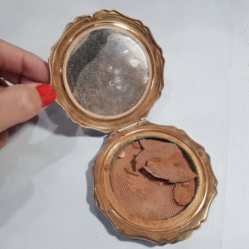 Imagen 8 de 10 de Antiguas Polveras Con Espejo Mag 59961