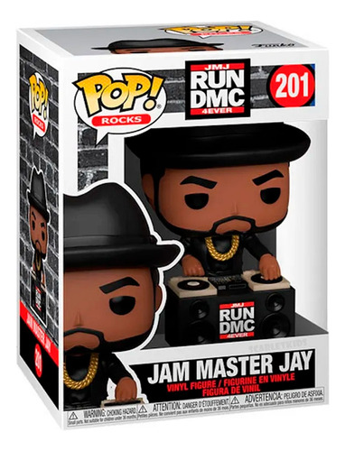 Funko Pop Jam Master Jay 201 Run Dmc Original Scarlet Kids