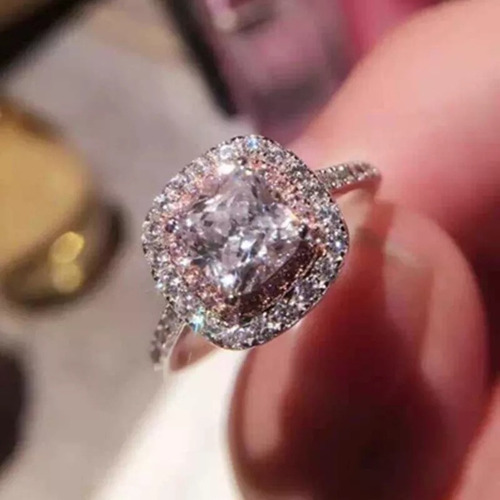 Imagen 2 de 7 de Anillo Boda Compromiso Plata Esterlina .925 De Moda Joyeria