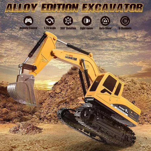 W Remote Excavator Machine 1:24 L