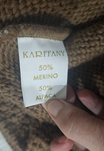 Sueter De Punto E Lana Alpaca Y Merino (Usado)