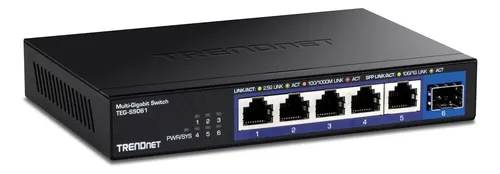 Switch Multi-gig Não Gerenciável De 6 Portas, 4 Portas